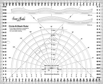 Linijka do cięcia po ukosie i okręgu Sew Mate X'SOR