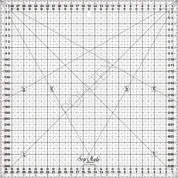 Linijka Sew Mate X'SOR 30 x 30 cm