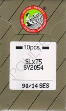 Igły SY 2054 SES - z kulką półpłaskie do owerloków domowych Organ Needles 10 szt