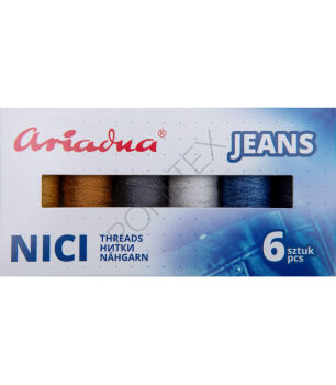 Nici poliestrowe Ariadna Talia 6X - Kolory jeans